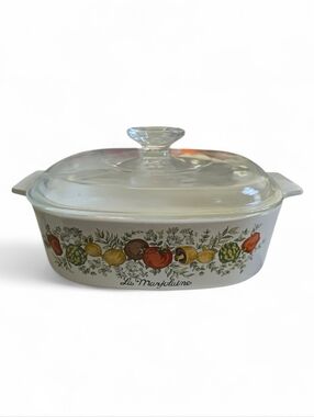 Vintage Corning Ware La Marjolaine 2 Qt Casserole Dish w/ Lid